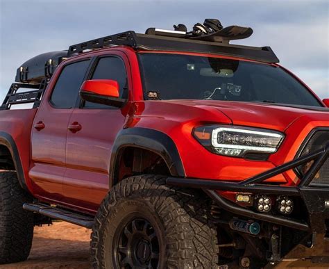 2016 Inferno Red Toyota Tacoma By Deserttacoma Fitted With Off Road