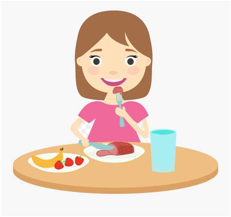 Healthy Food Kids Eating Clipart Transparent Png Eating Healthy Foods