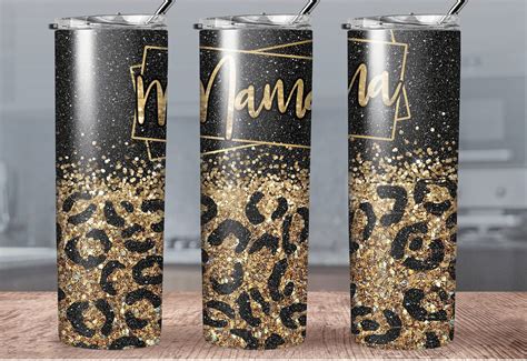 Craft Supplies And Tools Ceramics And Pottery Yellow Mama Leopard 20 Oz Skinny Straight Tumbler