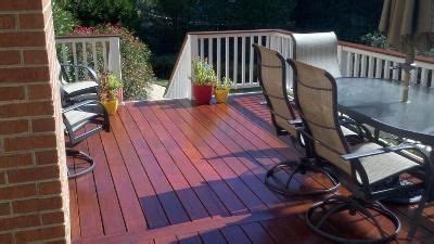 Is olive brown to black often with variegated striping. Ipe Brazilian hardwood deck with Trex Transcends rail ...