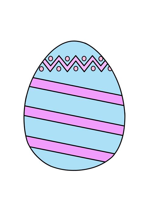 Colored Easter Eggs Printable