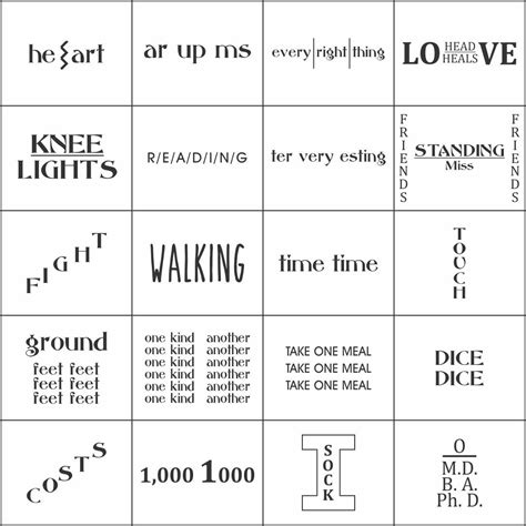 Printable Rebus Puzzles With Answers Printable Word Searches