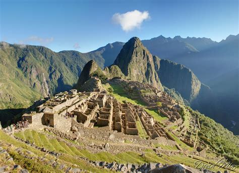 Machu Picchu Peru Sunrise Over The Lost City Of The Inc