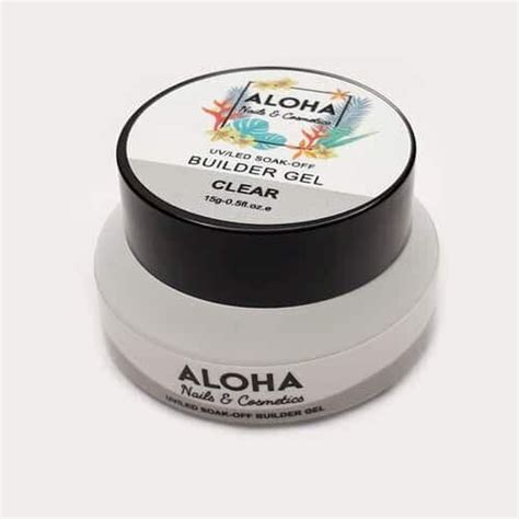 Soak off Builder Gel 15g Aloha Nails Cosmetics Χρώμα Clear Διάφανο