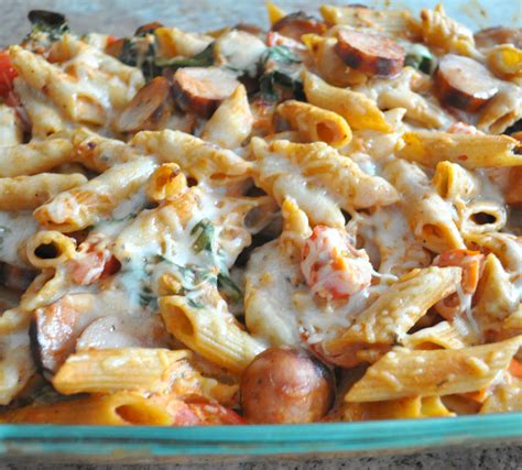 Maybe you would like to learn more about one of these? Baked Penne with Chicken Sausage, Spinach, Tomatoes and ...