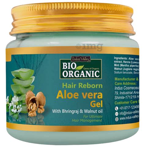 Indus Valley Bio Organic Aloe Vera Gel Hair Reborn Buy Jar Of 175 0 Ml