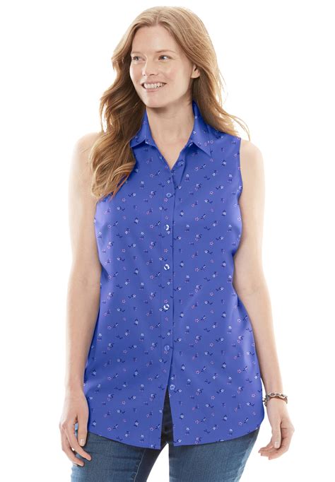 Woman Within Woman Within Womens Plus Size Perfect Button Down