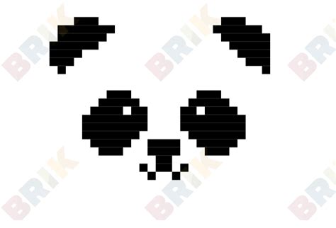 Panda Pixel Art Brik