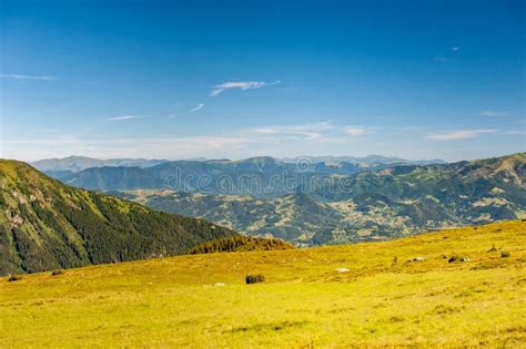 View Of Maramures Ridge From Rodna Mountains National Park Hike Muntii