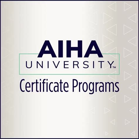 Aiha University Certification Programs