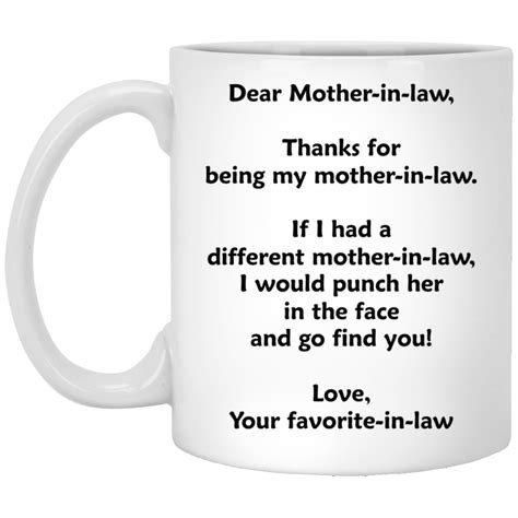 dear mother in law mugs