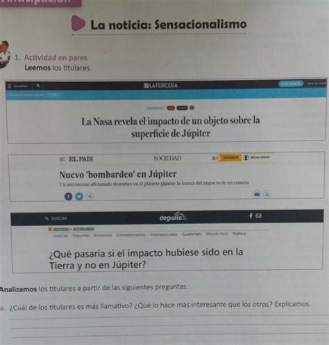 ¿cuál De Los Dos Titulares Es Más Llamativo ¿que Lo Hace Más