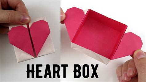 How To Make An Easy Origami Heart Box And Envelope Paperheart Box Origami
