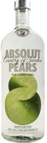 Absolut Pears Vodka 1l Lisas Liquor Barn
