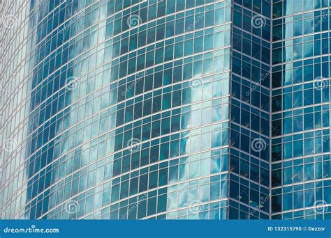 Abstract Architecture Of A Modern Building Turquoise Colored Glass