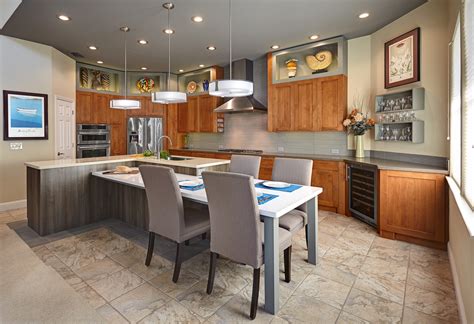 Kitchen Island With Table Attached Decoration Effect And Function