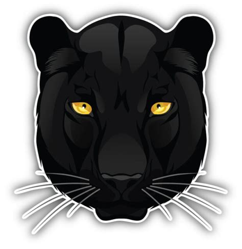 Black Panther Face Car Bumper Sticker Decal 5 X 5 Ebay