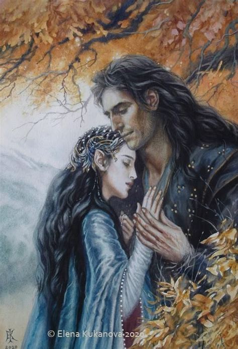 Aragorn And Arwen By Ekukanova On Deviantart Aragorn And Arwen Lotr Art Tolkien Art