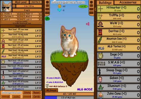 Cat Clicker Mlg Free Play And No Download Funnygames