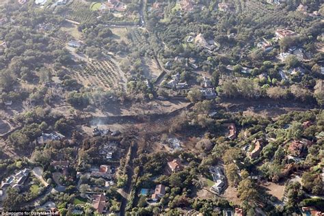 Montecito Mudslides Aerial Images Show Devastation Daily Mail Online