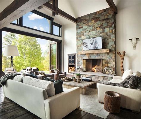 Cabin Living Room Ideas Home Interior Design