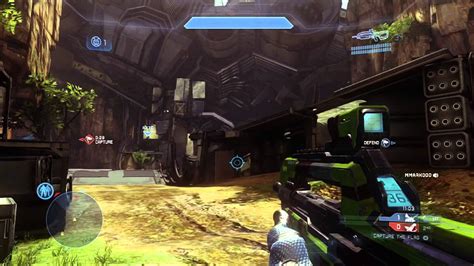 Halo 4 Multiplayer Gameplay 76 Ctf On Exile Awesome Flag Defense