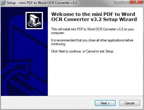 Mini Pdf To Word Ocr Converter Latest Version Get Best Windows Software