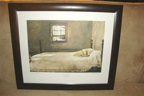 Master Bedroom Print By Andrew Wyeth Black Wood Framed 22 X 18