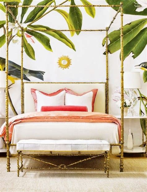 12 Pattern Happy Rooms To Inspire You Tropical Home Decor Bedroom