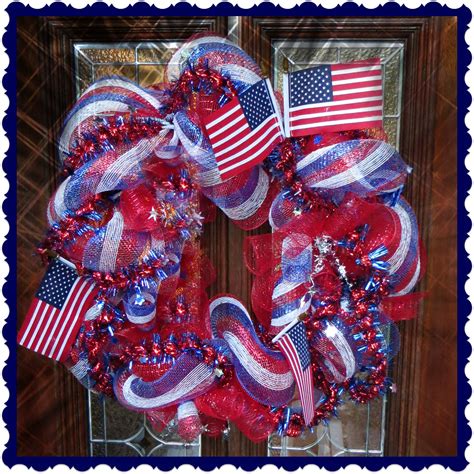 Crafty In Crosby Patriotic Deco Mesh Wreath