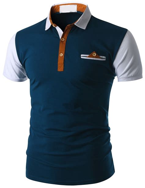Doublju Mens Short Sleeve Pocket Polo Shirt Cmtts015 Doublju Ropa