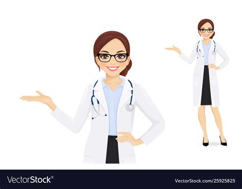 Female Doctor Royalty Free Vector Image Vectorstock