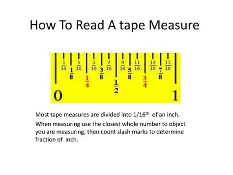 How To Read Tapemeasure Howto Diy Today