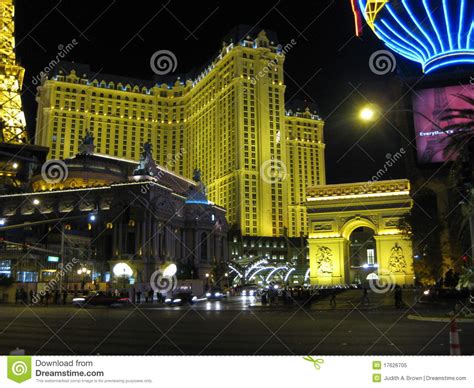 Las Vegas Lights At Night Editorial Image Image 17626705