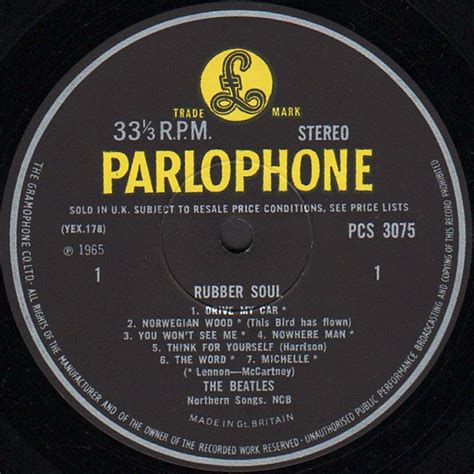 cvinyl label variations parlophone records