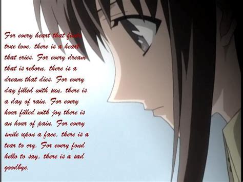 Saddest Anime Quotes Quotesgram