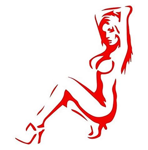 Buy Set Of Sexy Stripper Girl Silhouette Decal Sticker Sticker