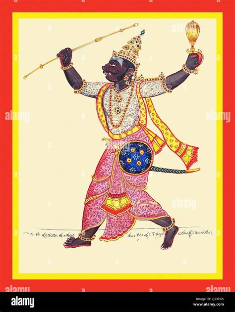 Kumbhakarna The Dark Complexioned Brother Of Ravaṇa Stock Photo Alamy