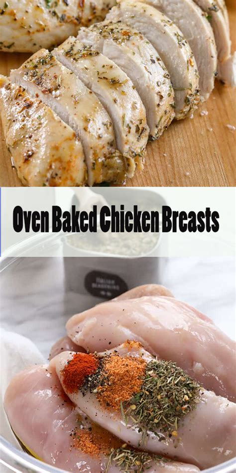 Preheat the oven to 400 degrees. Oven Baked Chicken Breasts - Delicious Foods Around The World