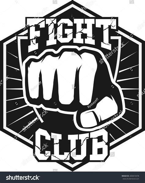 Fight Club Mma Ufc Mixed Martial Arts Fighting Logo Stamp