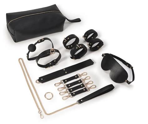 Kit Bdsm Luxury Genuine Leather 8pcs Set Sm Kits Restraint Handcuffs Collar Mouth Gag Whip Sex