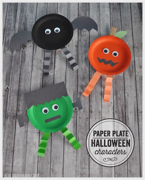 Paper Plate Halloween Characters Vicky Barone