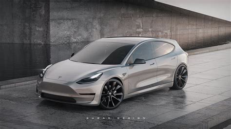Tesla Model 3 Hatchback Rendering Goes After The Hyundai Ioniq 5