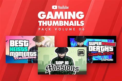 Gaming Youtube Thumbnails Pack 06 Graphic Templates Envato Elements