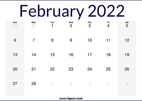 February 2022 Us Calendar Printable Printable Calendars Free