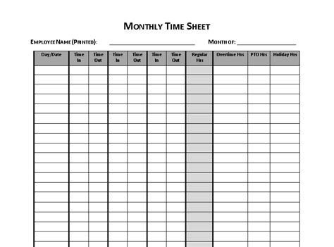 How To Fill Out Timesheet