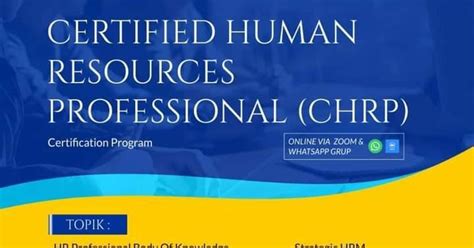 Certified Human Resources Professional Chrp 08 11 09 2020