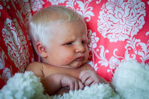 Newborn Baby With Shock Of White Hair Sends Internet Into Meltdown With