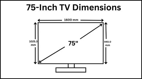 75 Inch Tv Dimensions How Wide Is A 75 Inch Tv