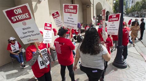 San Diego Hotel Workers End 35 Day Strike With New Contract The San